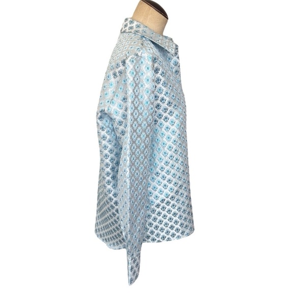 Hill House The James Shirt
Snowflake Brocade Blue/White Small - Picture 6 of 10